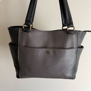 The Sak Black and Gray Women’s Shoulder Bag Top Zip